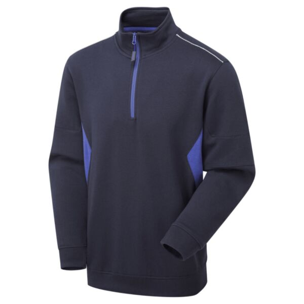 System Eco 1/4 Zip Sweatshirt Navy Royal Thumbnail