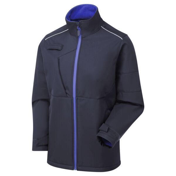 System Eco Work Ladies Softshell Jacket Navy Royal Thumbnail